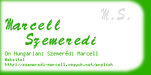 marcell szemeredi business card