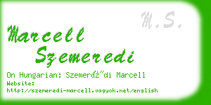 marcell szemeredi business card